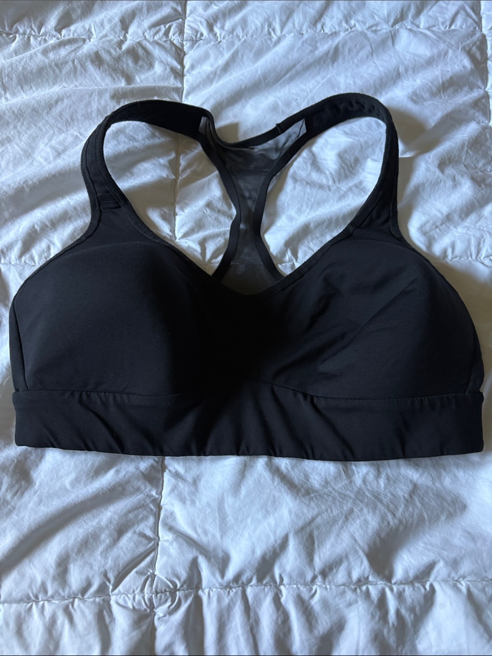 Women's Black Racerback Sports Bra - Brand Unspecified